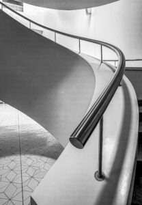 Tension — black and white fine art photography, architectural geometry, LensGaze