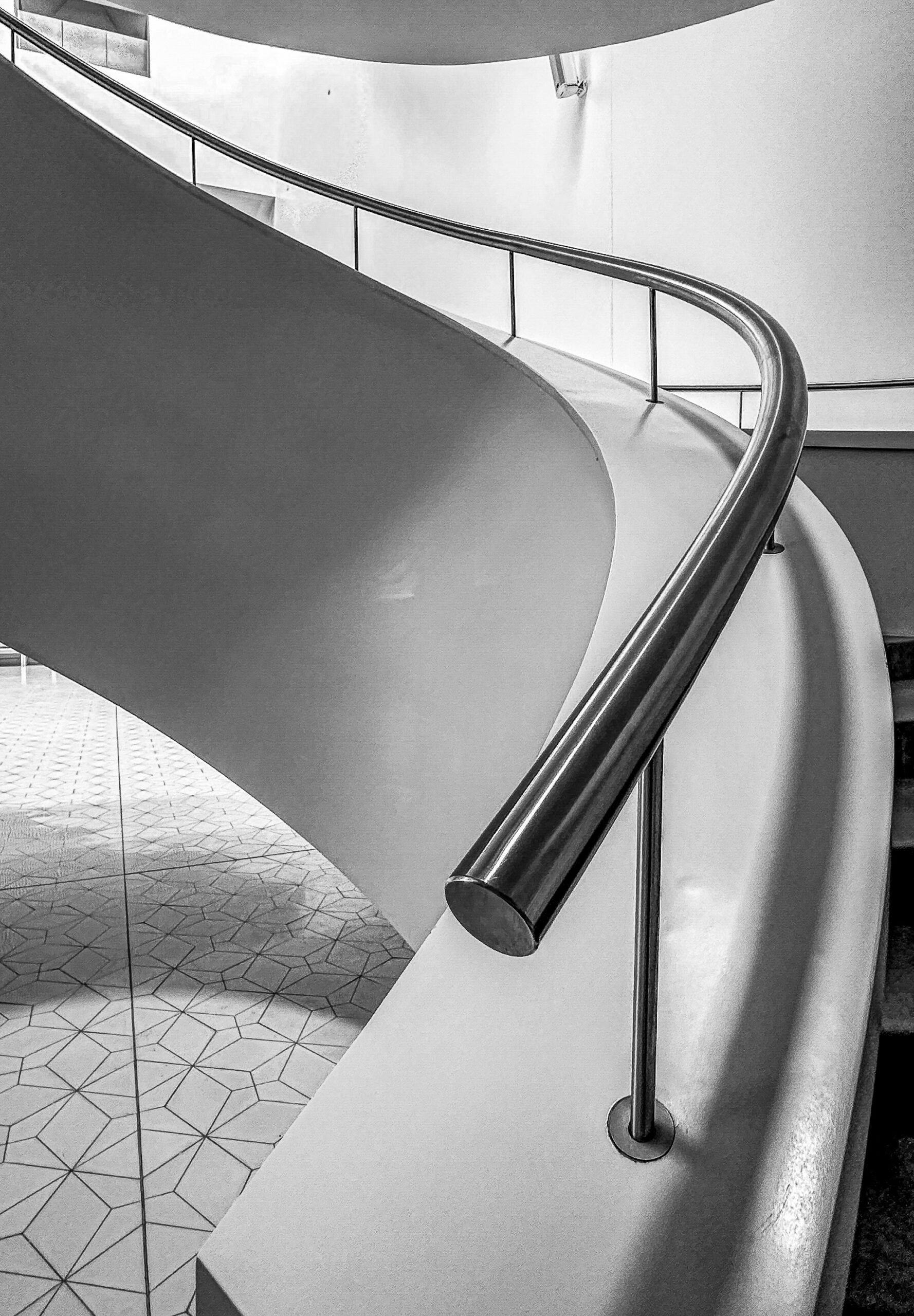 Tension — black and white fine art photography, architectural geometry, LensGaze
