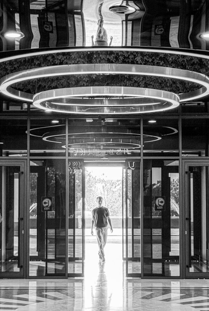 Threshold — fine art black and white architecture photography by Andrus Markus, LensGaze