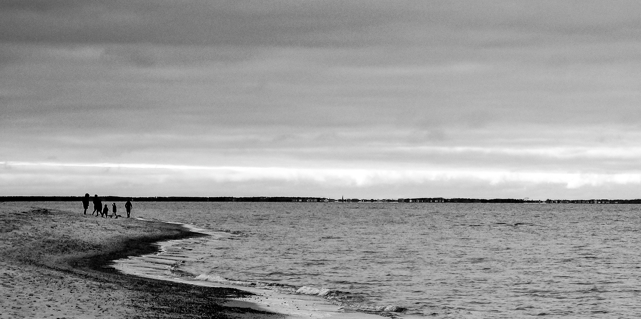 Rewa peninsula Baltic Sea black and white fine art photography silhouettes LensGaze Andrus Markus